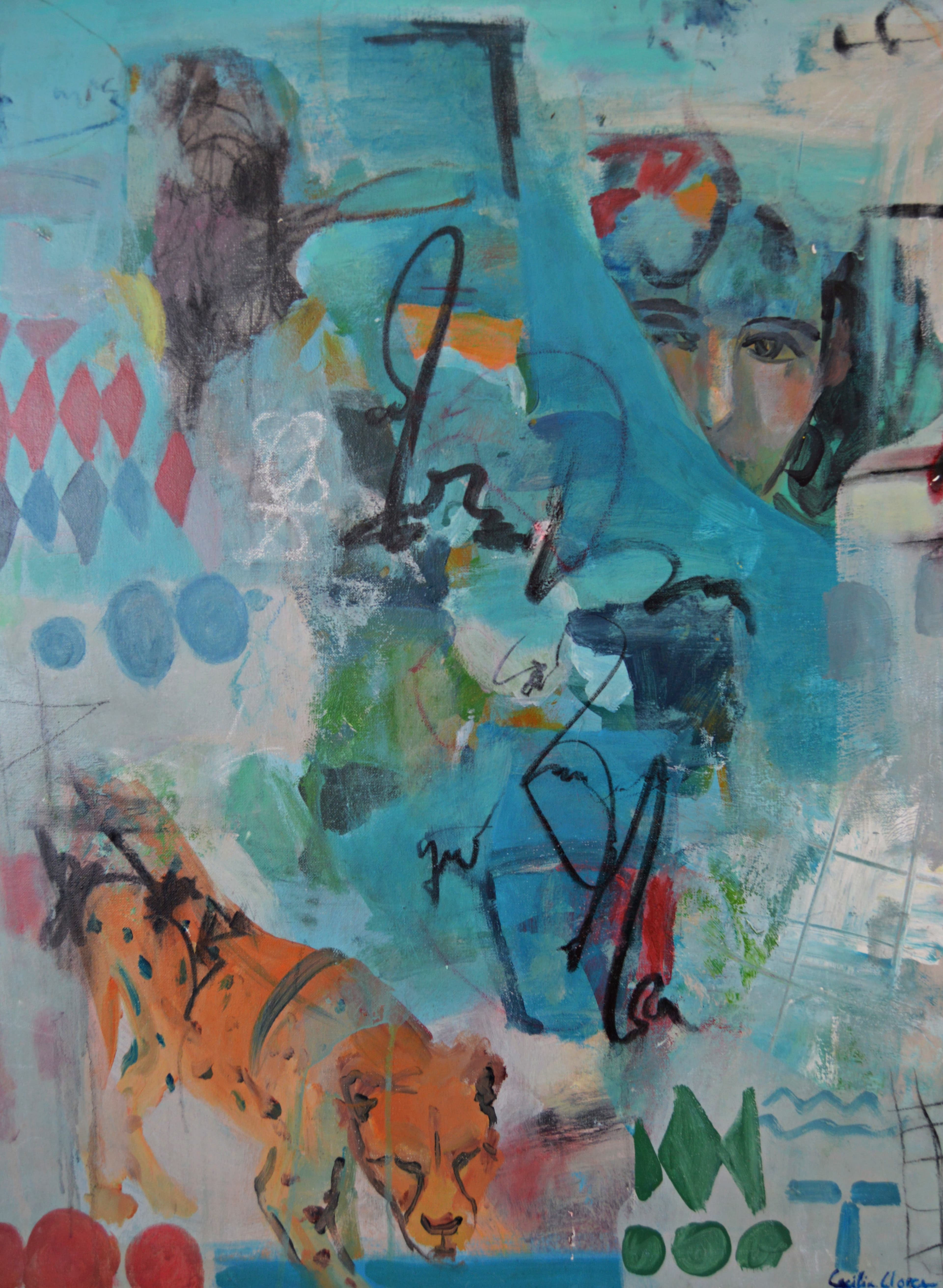 Pintura Abstracta Perro