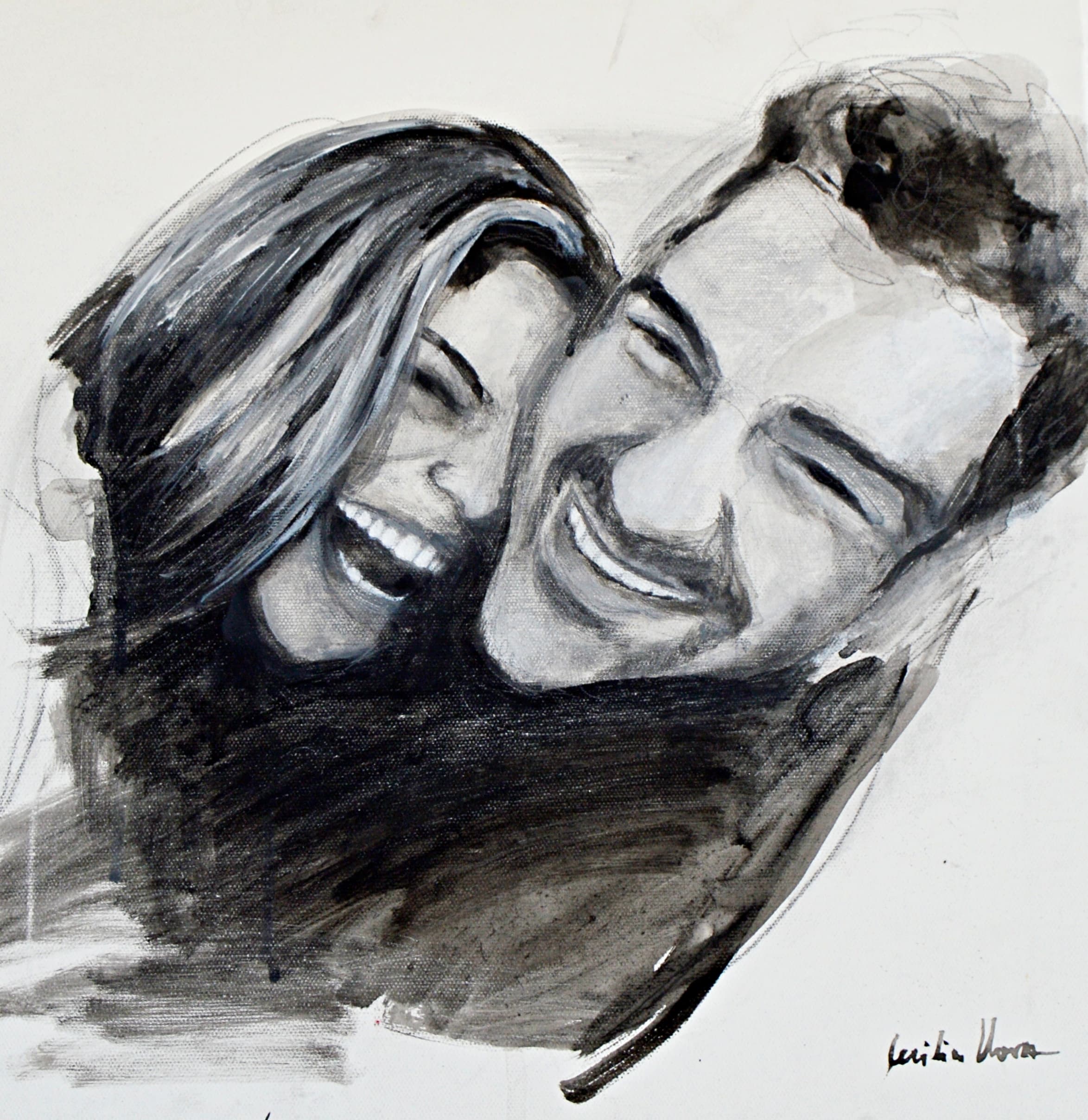 Retrato Pareja Blanco y Negro