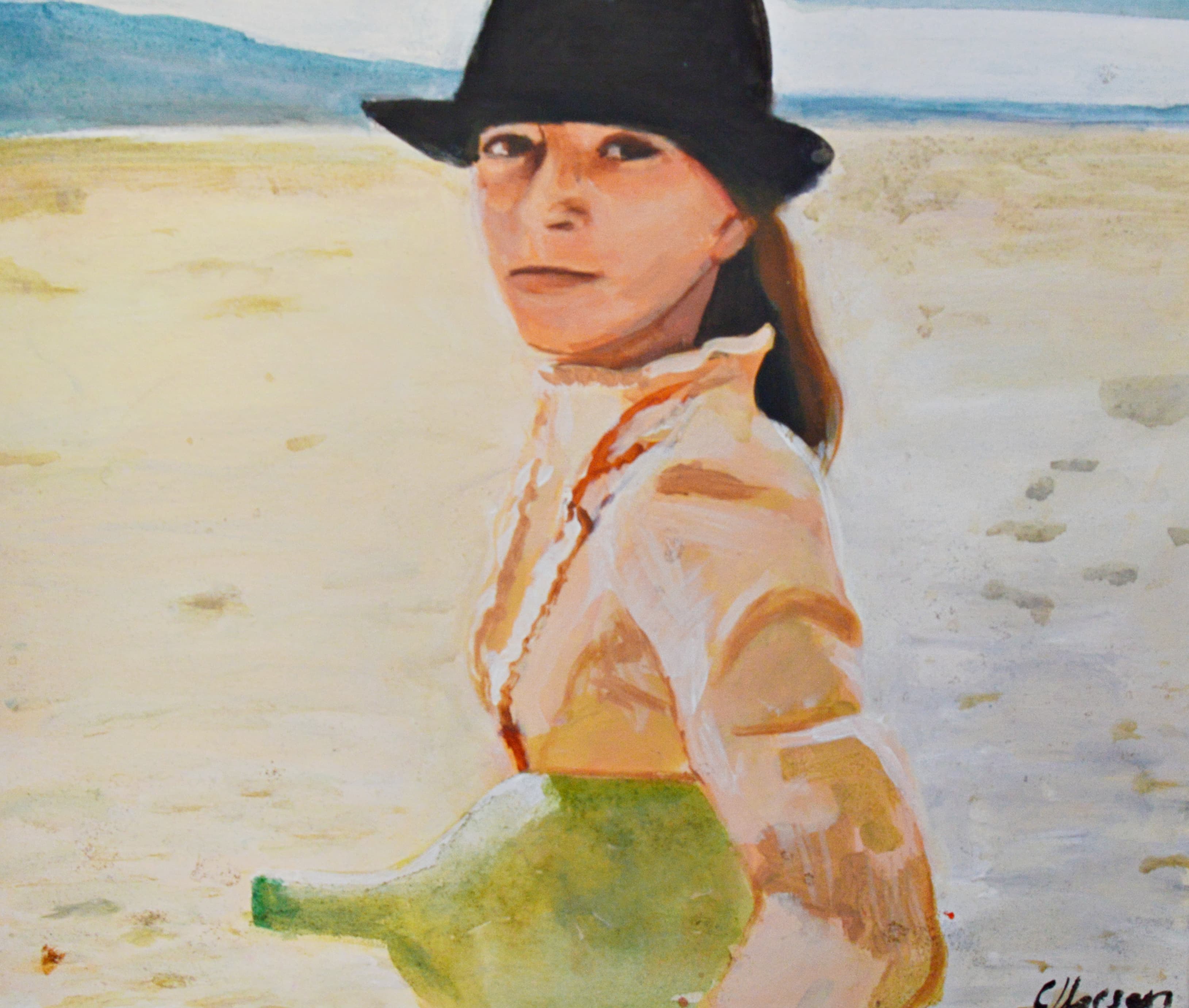Rostro Mujer Sombrero