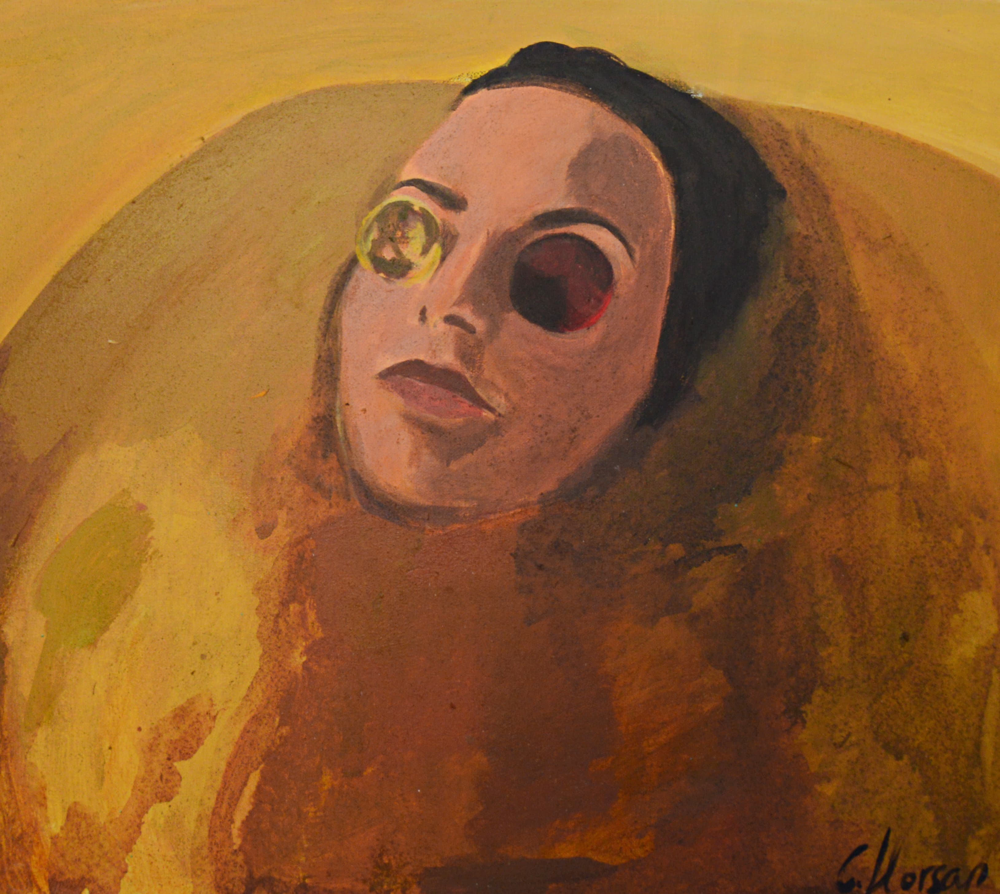 Rostro Mujer Amarillo