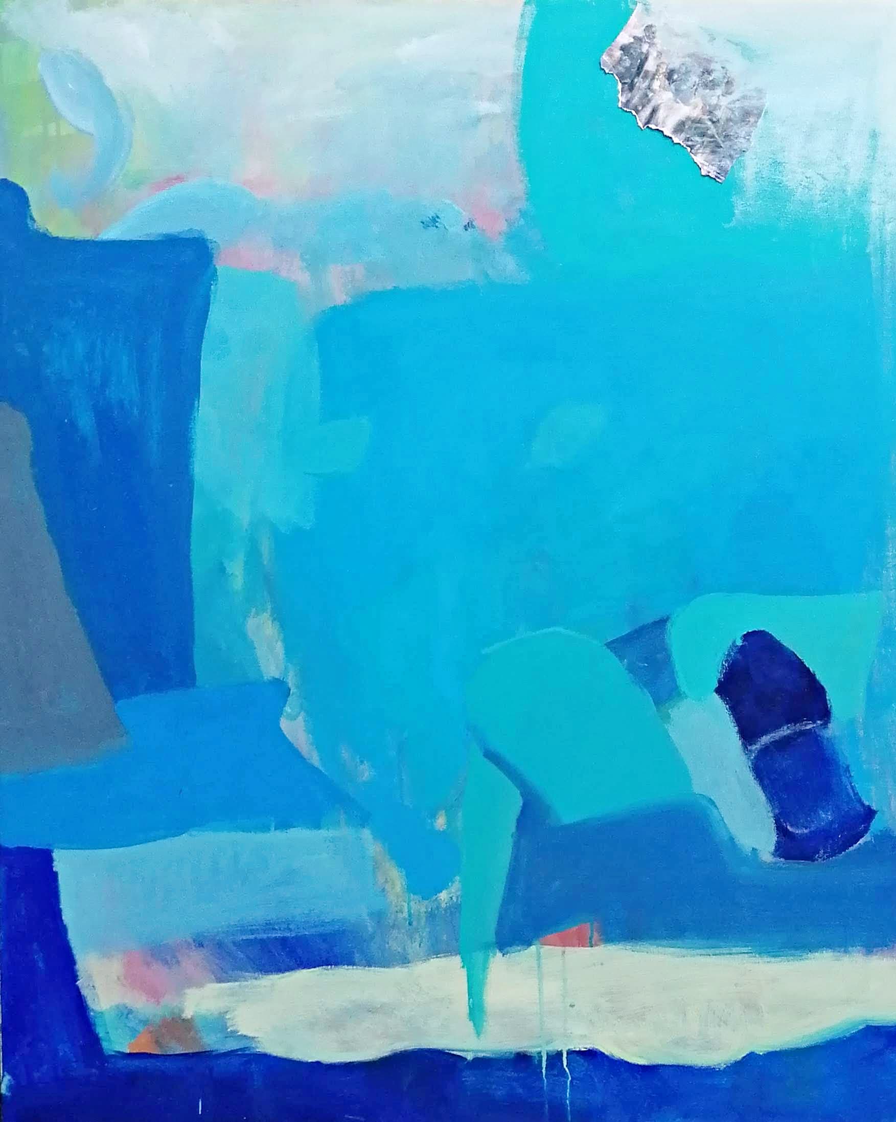 Blues serie abstracta por Cecilia Llorca